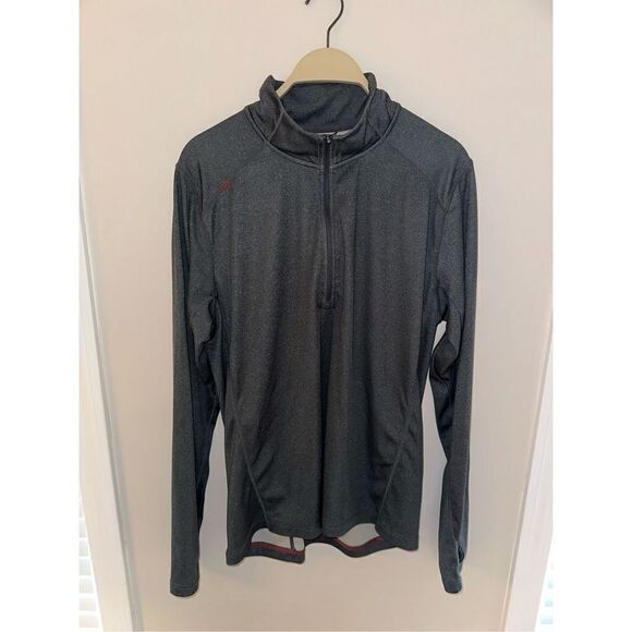 Rhone Large Grey 1/4 Quarter Zip Commuter Performance Pullover - Picture 1 of 5